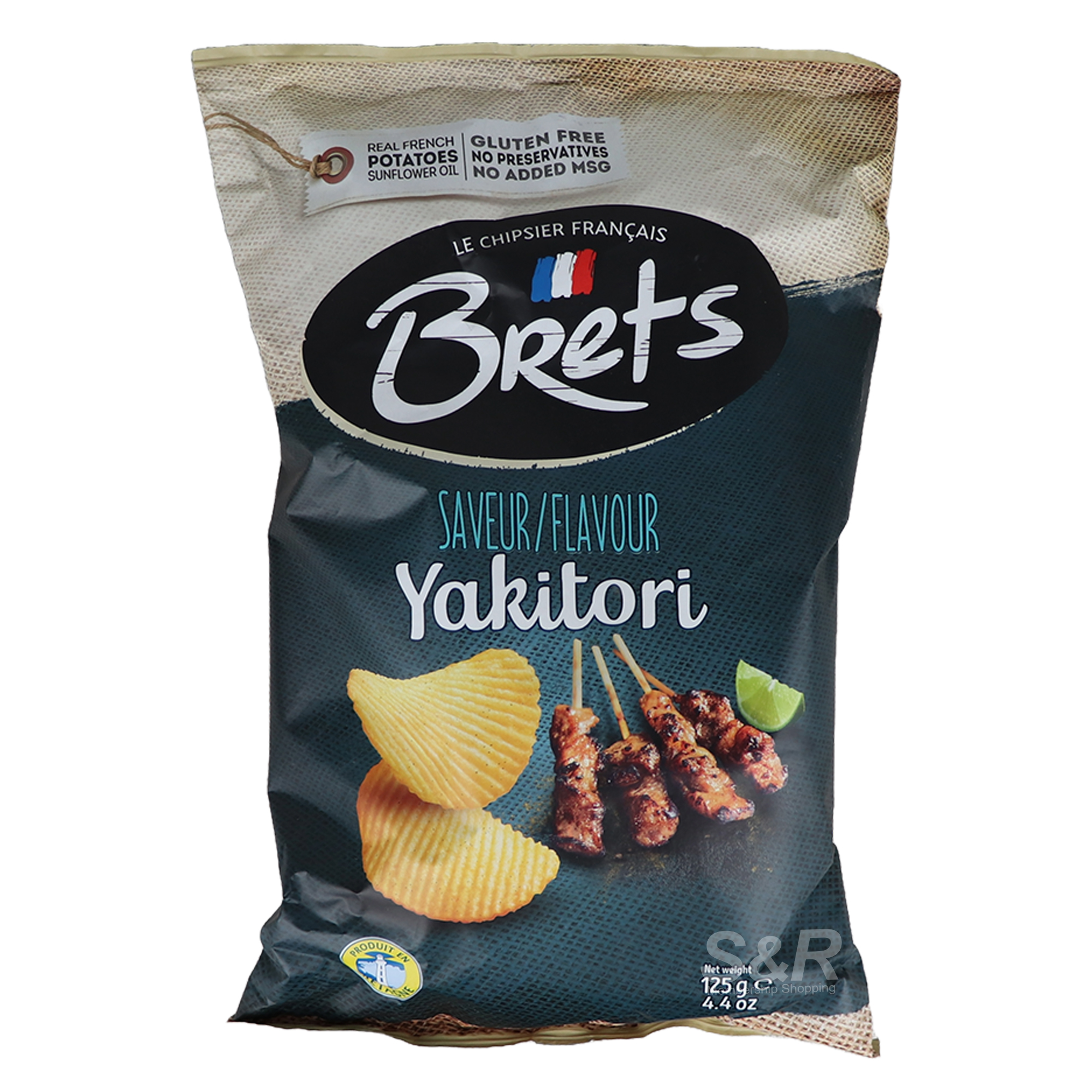 Brets Potato Chips Yakitori Flavor 125g Brets Potato Chips Yakitori Flavor 125g